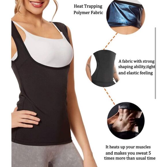 Sauna Sweat Enhancing Vest Waist Trainer - Picture 4 of 5